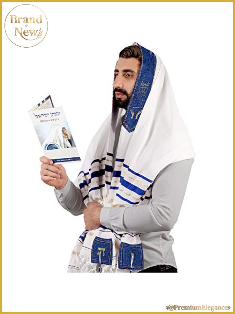 Tallit Prayer Shawl Cotton XL 72x36 Inches from Israel